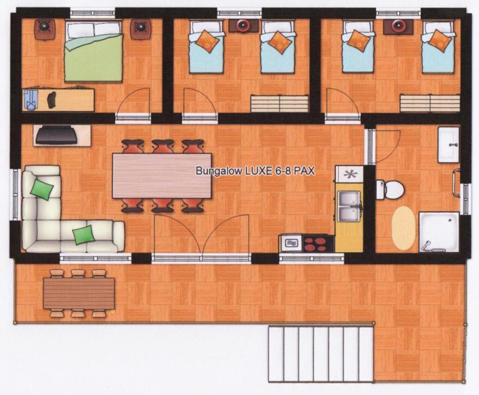 Bungalows Nou Camping La Guingueta D'Aneu Oda fotoğraf
